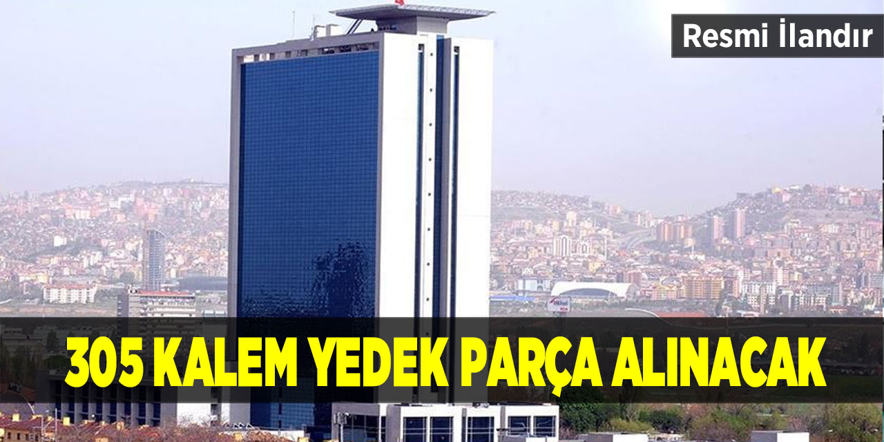 305 kalem yedek parça alınacak