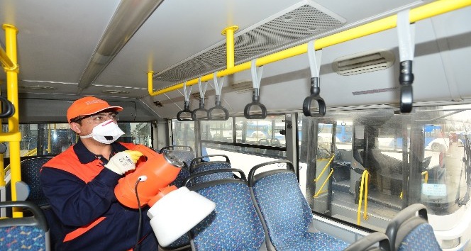 EGO otobüslerinde dezenfekte seferberliği
