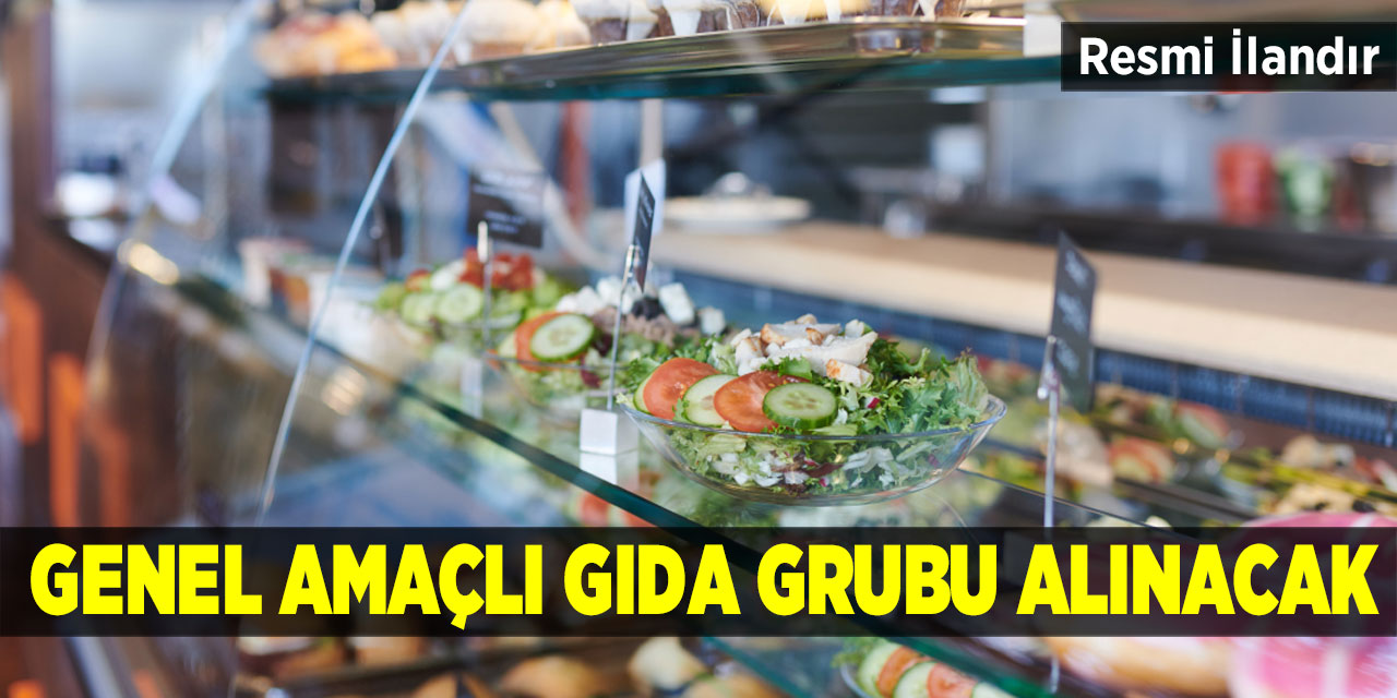 Genel amaçlı gıda grubu alınacak