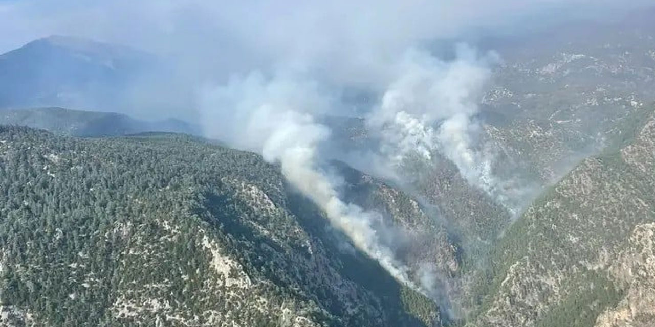 Burdur'daki orman yangını 7 Ekim'de tekrar alevlendi