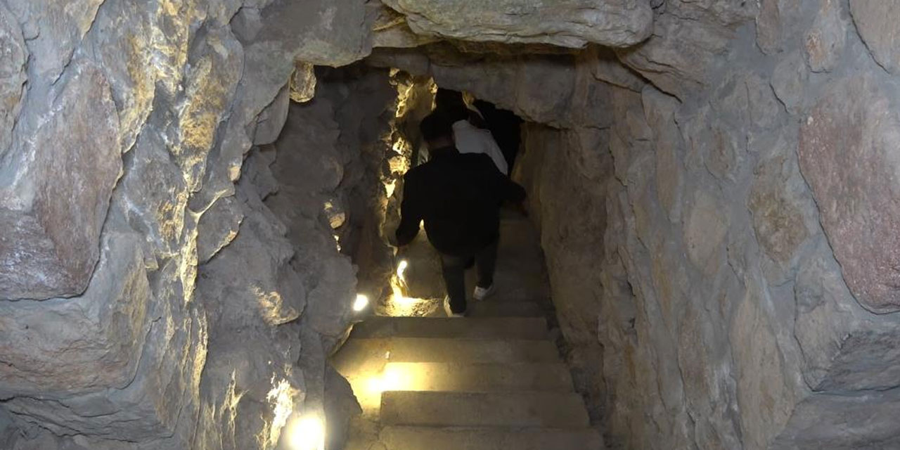 Kırıkkale'de solunum yollarına iyi gelen mağara ziyaretçi akınına uğradı