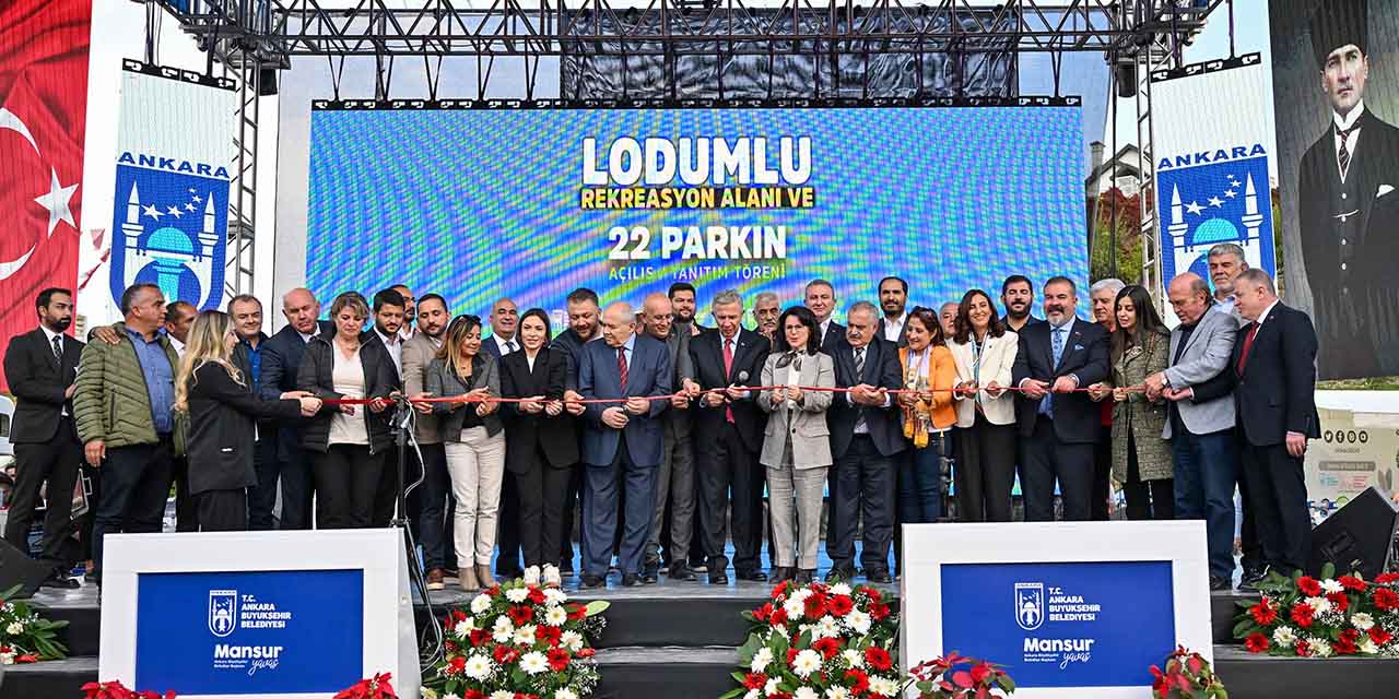 ABB'den dev açılış: Lodumlu Rekreasyon Alanı ile 22 park hizmete girdi