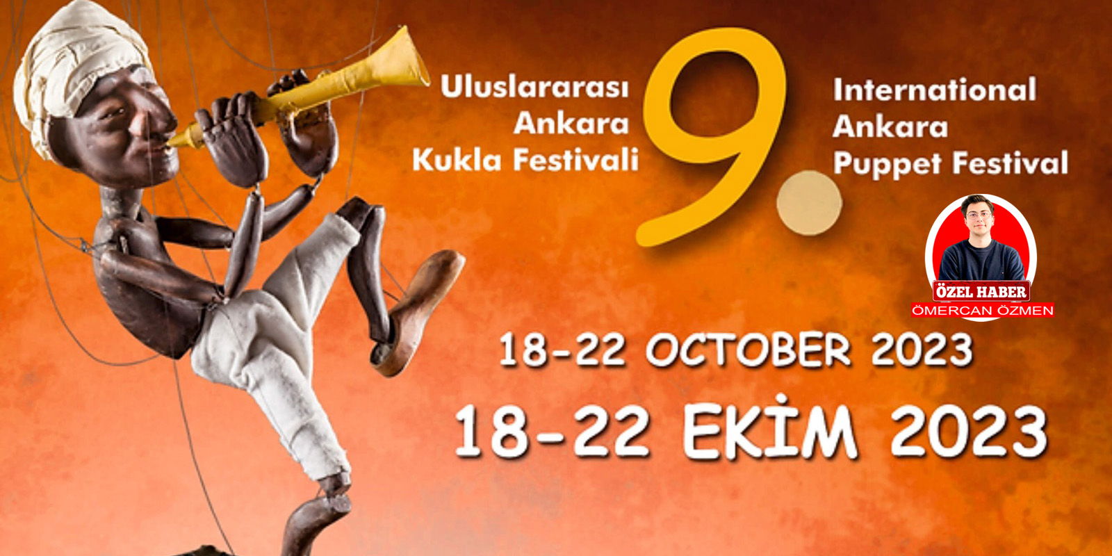 9.Uluslararası Ankara Kukla Festivali Ankara'da başlıyor