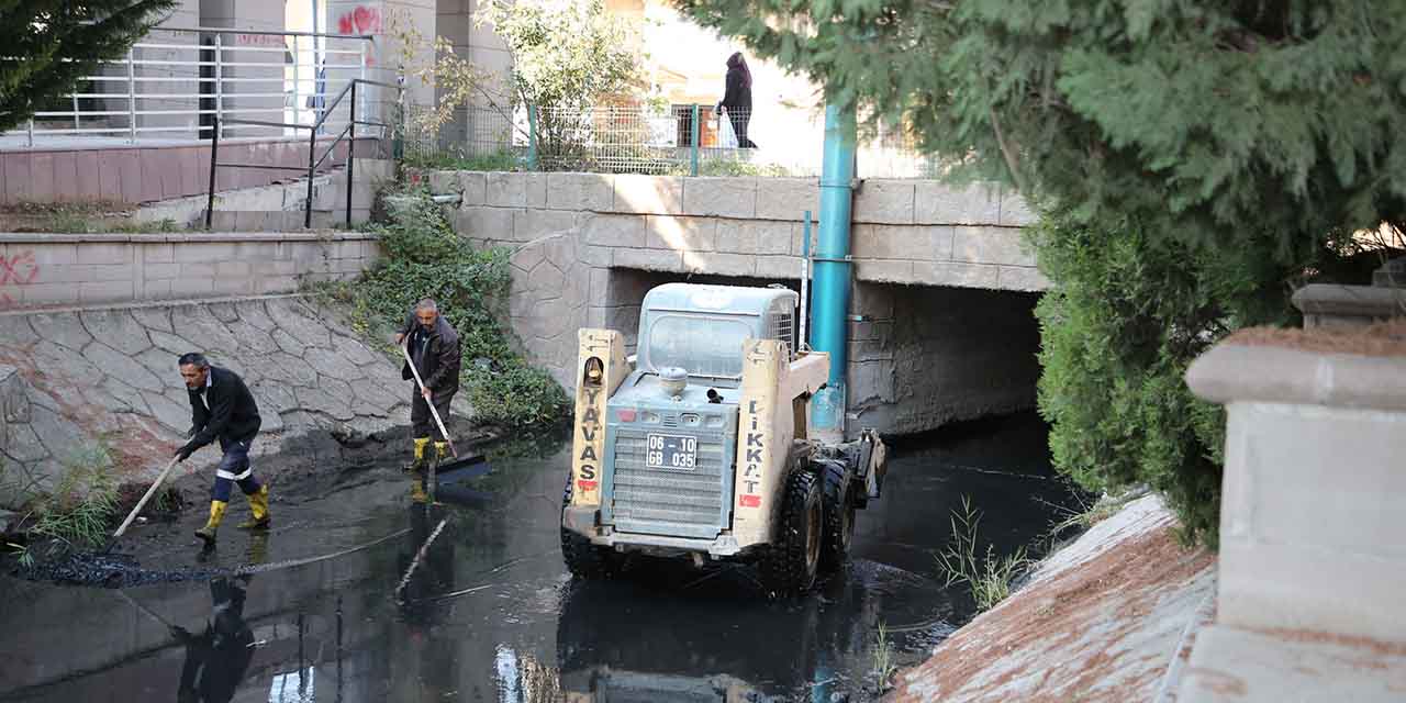 Ankara Gölbaşı'da kanallar yoğun bakıma alındı