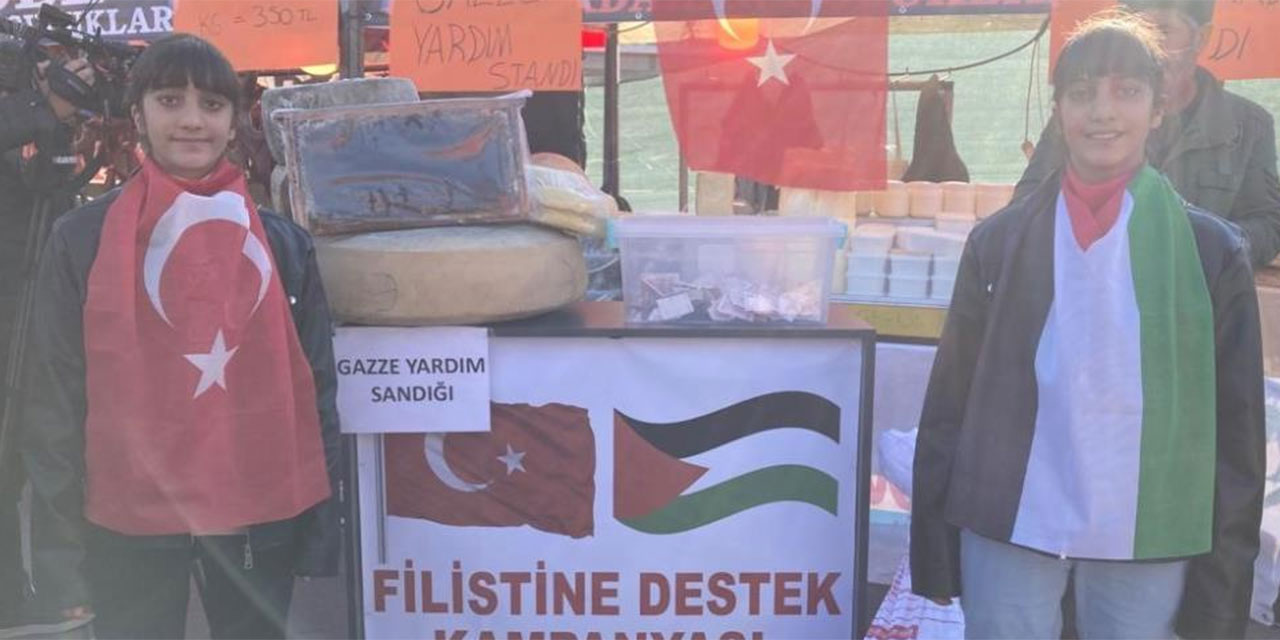 Ankaralı ikizlerden Gazze'ye destek!