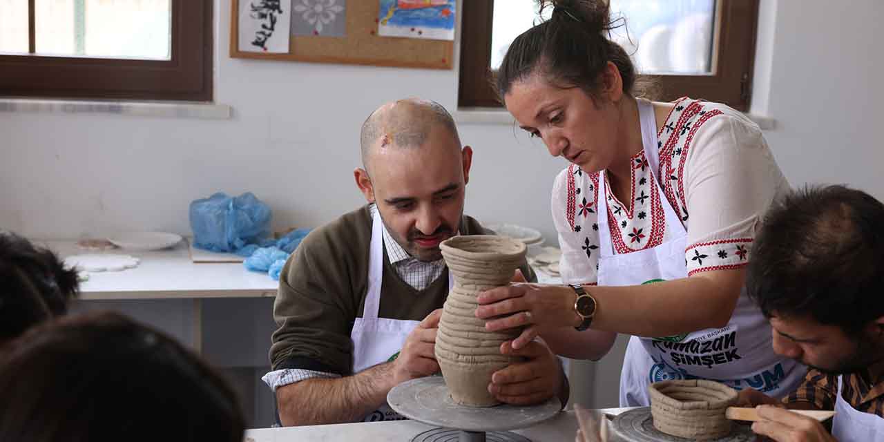 Gölbaşı'nda özel bireyler engelleri böyle aşıyor