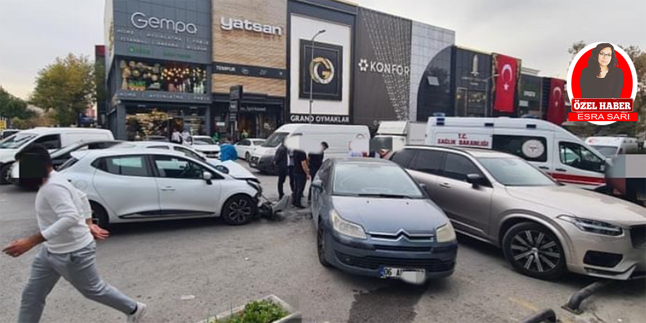 Ankara Altındağ'da zincirleme trafik kazası: 3 yaralı!