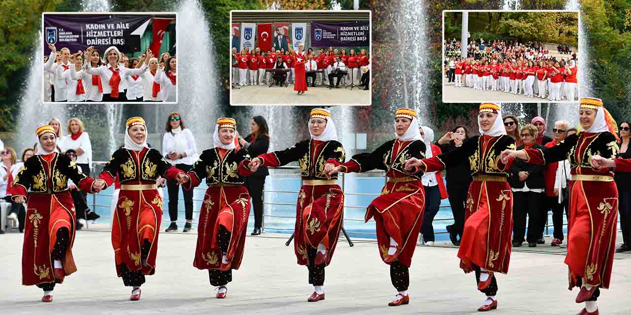 100. yılda 100 kadın Zeybek gösterisi sundu