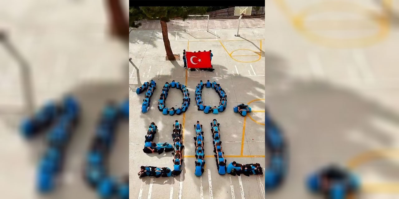 Ankaralı öğrenciler Cumhuriyet'in 100. yılını kutladı!