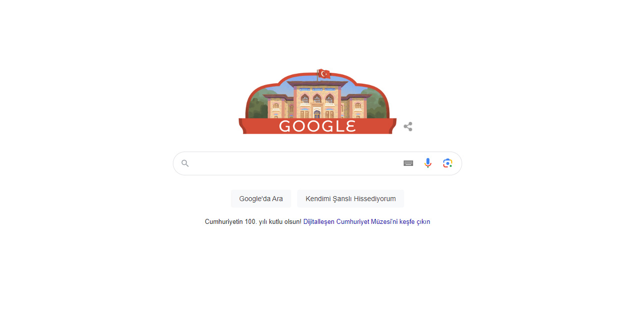 Google, Cumhuriyet'i unutmadı