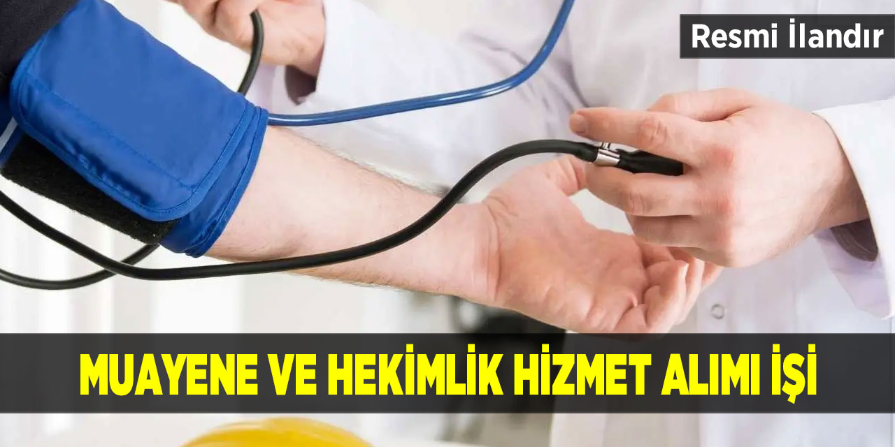 Muayene ve hekimlik hizmeti alım işi