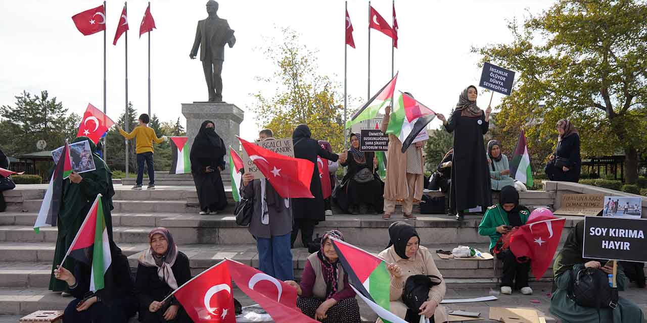 Kırıkkaleli kadınlar İsrail'i böyle protesto etti