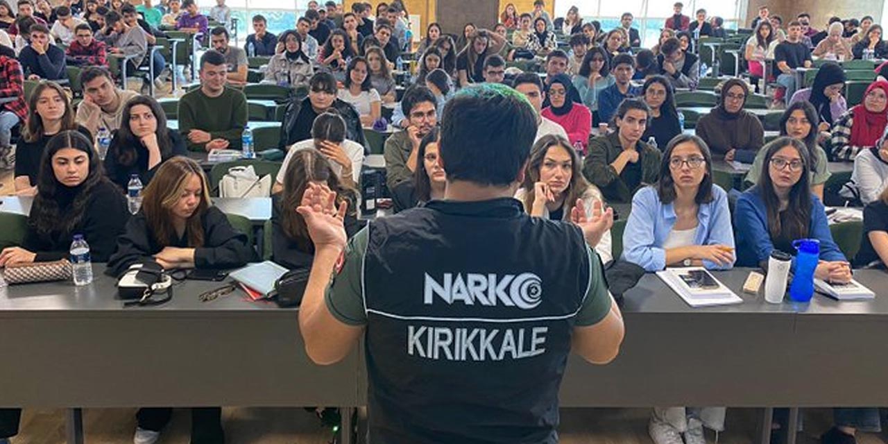 Kırıkkale'deki üniversite öğrencilerine narkotik eğitimi