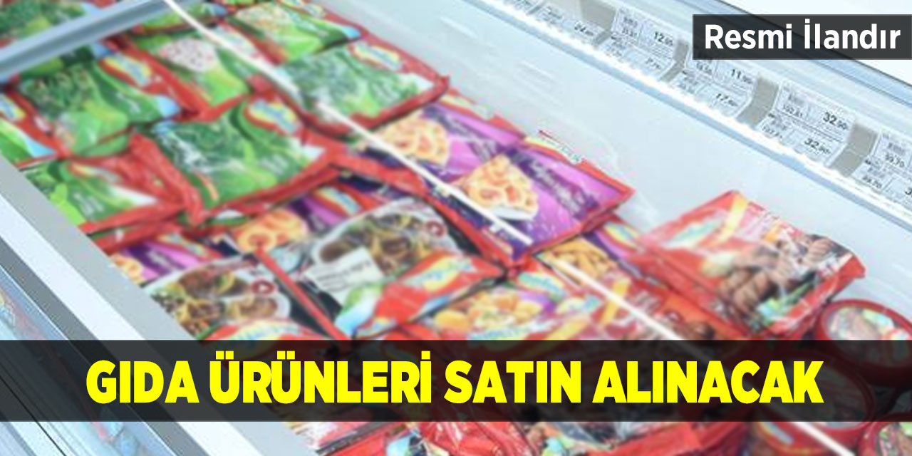 12 Kalem Dondurulmuş Gıda Alımı