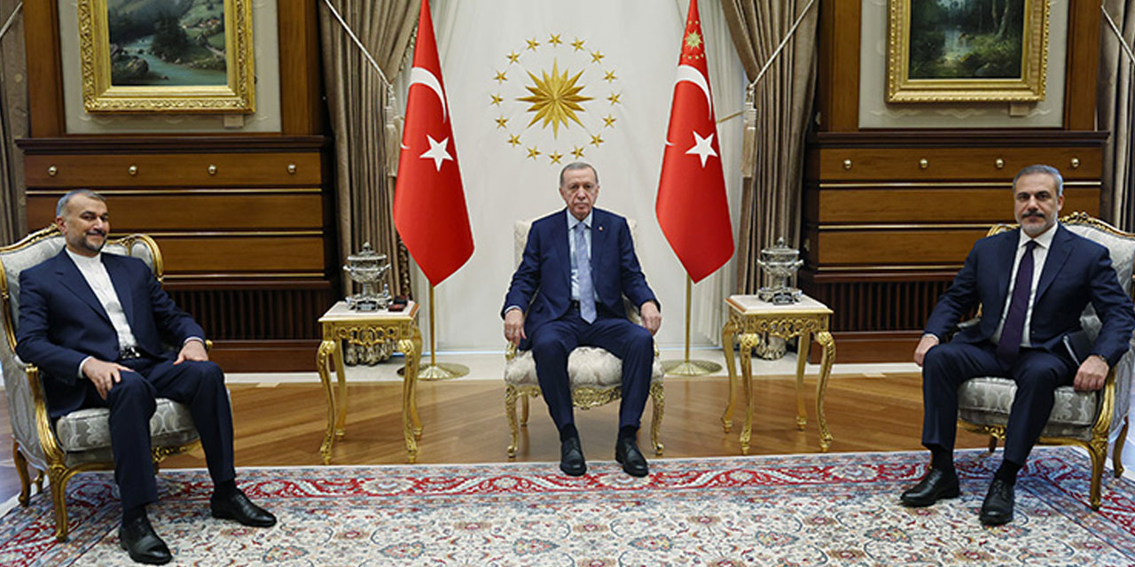 Cumhurbaşkanı Erdoğan ile İran Dışişleri Bakanı bir araya geldi