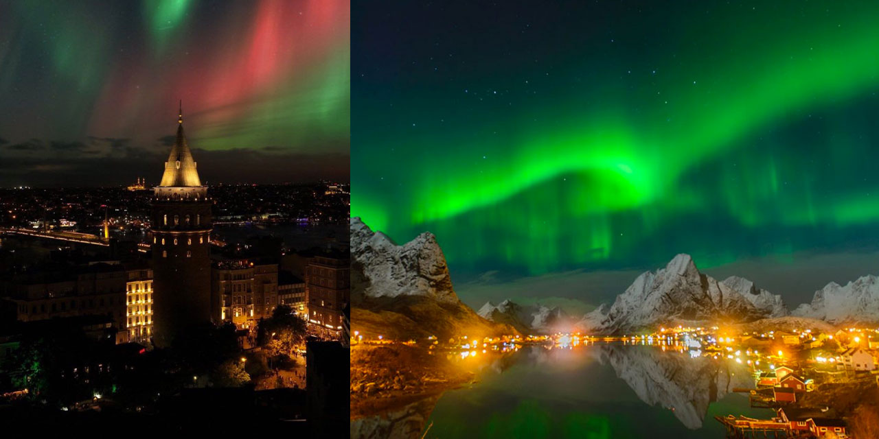 Kuzey ışıklarını görmek için Norveç'e gitmenize gerek yok! Türkiye'de kuzey ışık şöleni