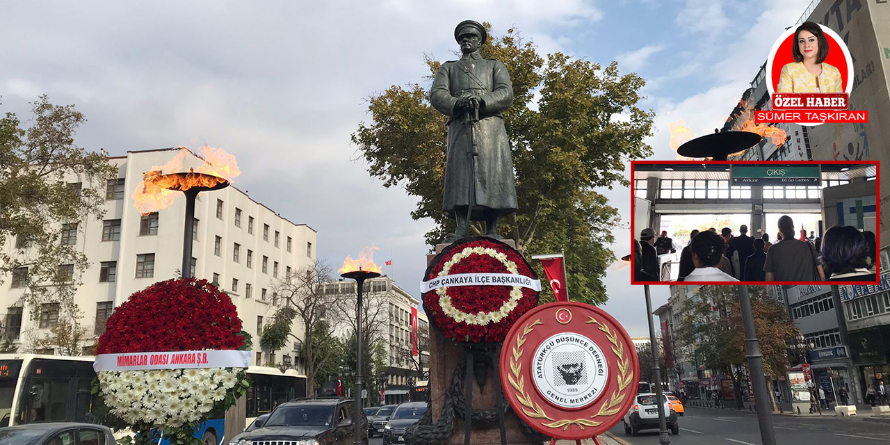 Atatürk Ankara'nın her yerinde anılıyor