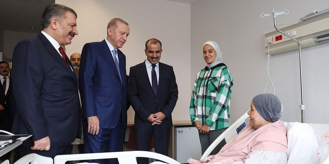 Cumhurbaşkanı Erdoğan'dan Gazzeli kanser hastalarına ziyaret