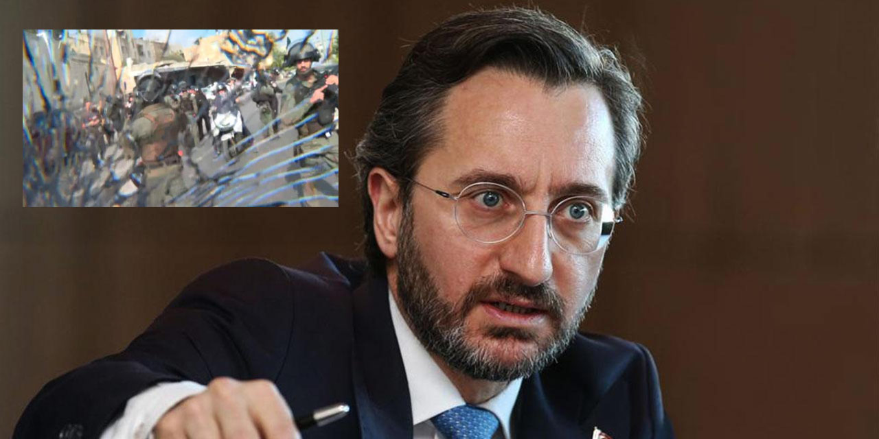 Fahrettin Altun'dan TRT ekibine müdahale eden İsrail'e sert tepki!