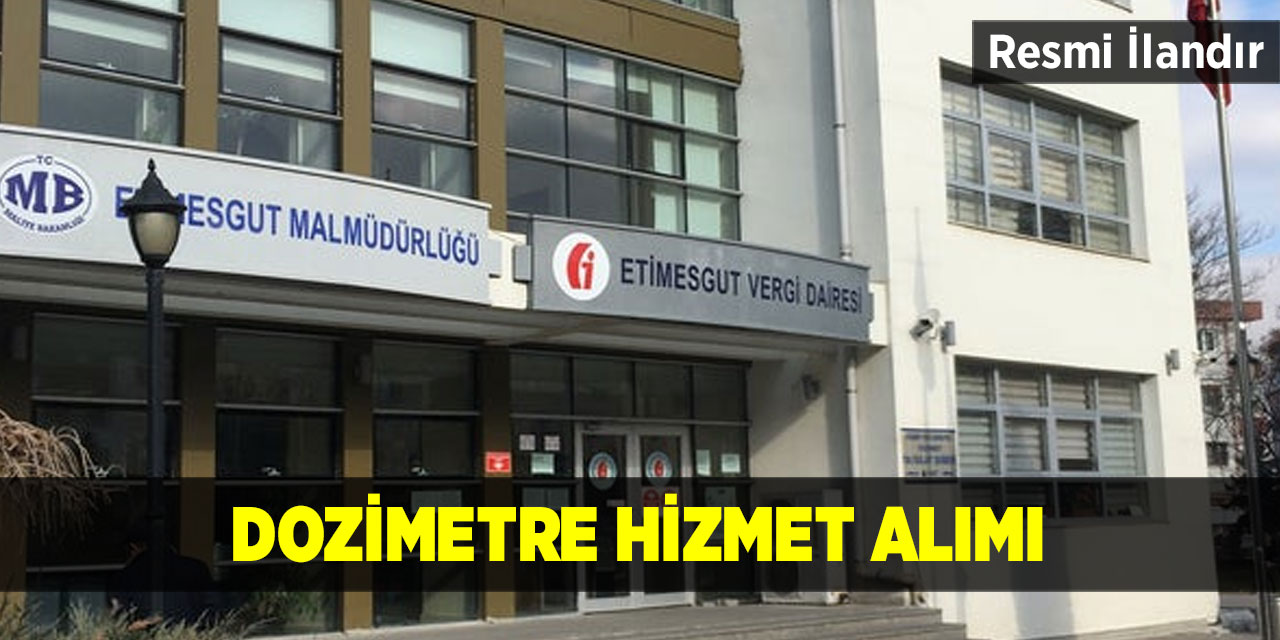 Etimesgut Vergi Dairesi Müdürlüğünden İlan