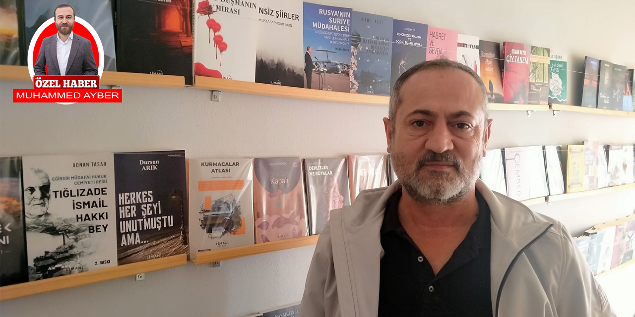 Liman Yayınevi sahibi Şerikan Kara; “Eskiden kitap satarak para kazanırdık şimdi kitap basarak kazanıyoruz”