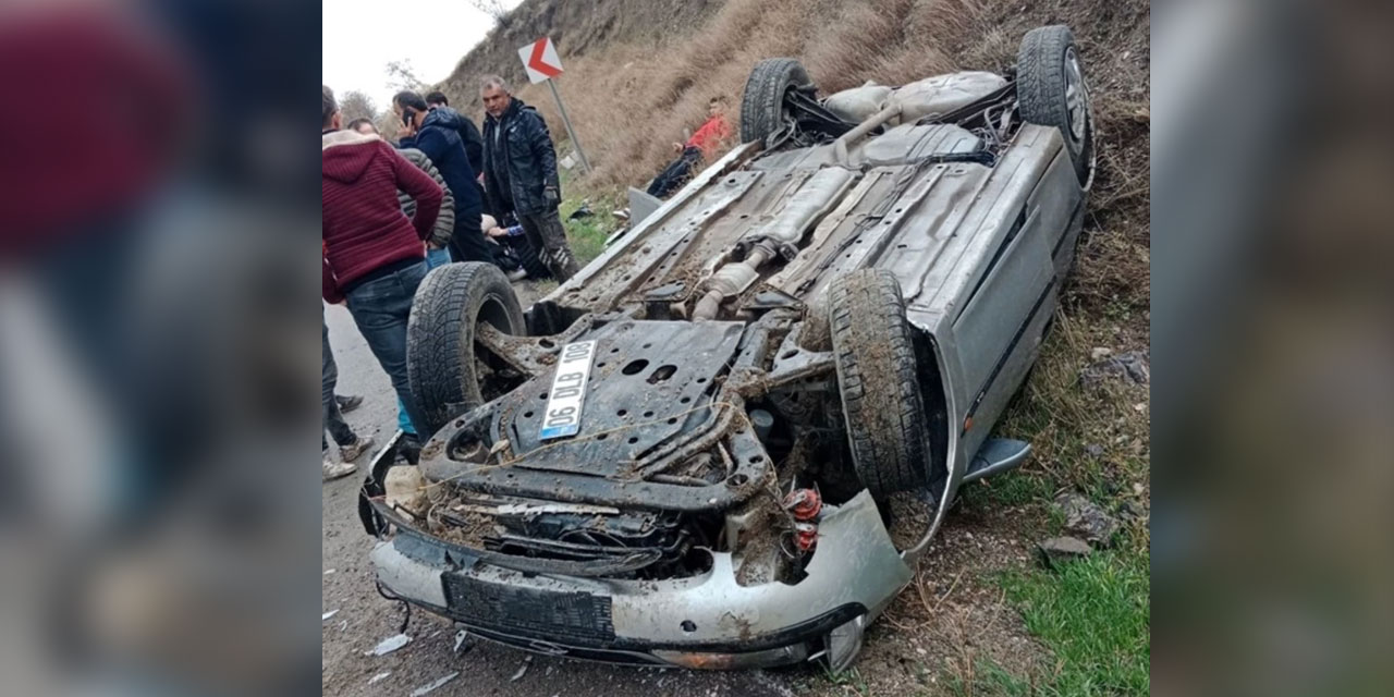 Ankara Beypazarı'nda korkutan kaza!