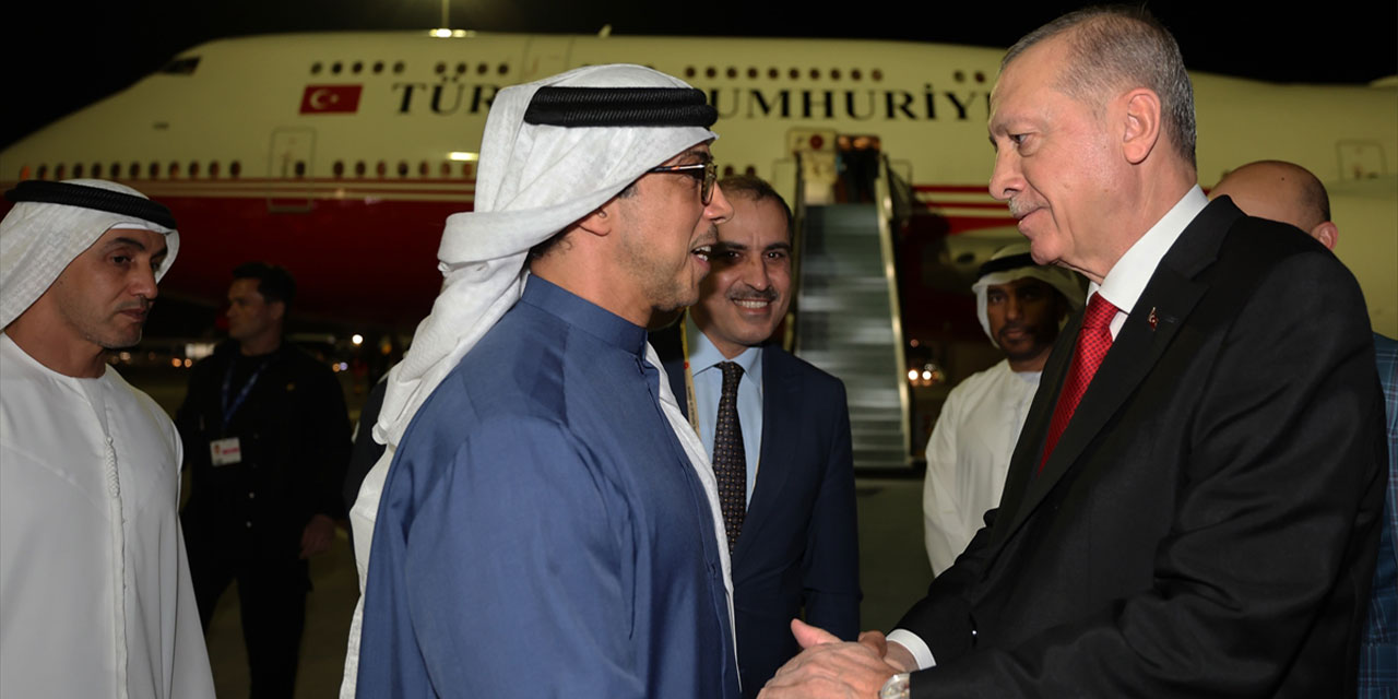 Cumhurbaşkanı Erdoğan Birleşik Arap Emirlikleri’ne ulaştı