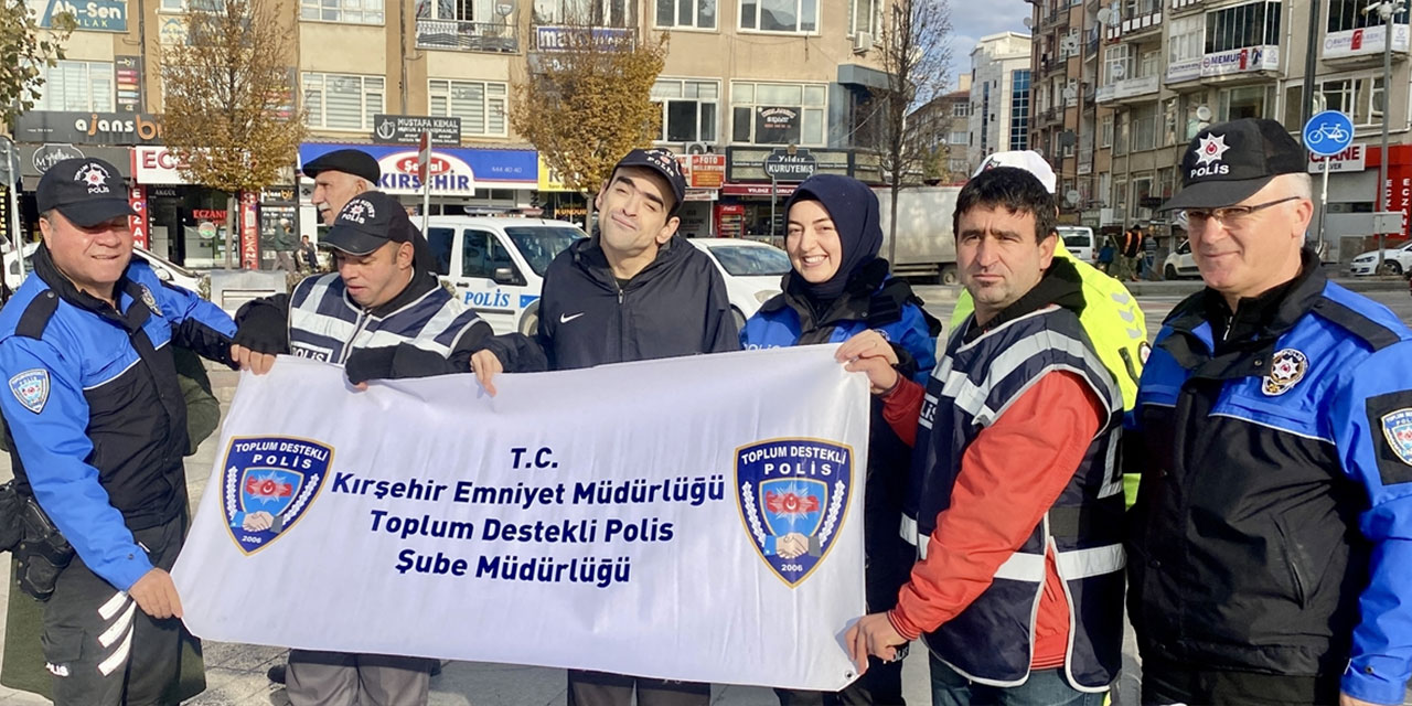 Kırşehir'de engelliler temsili polis oldu