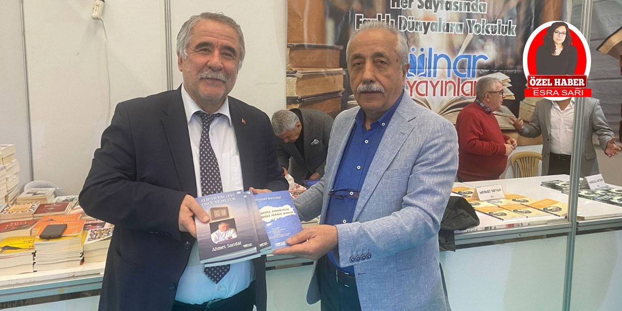 anadolugazete.com.tr Yazarı Ahmet Sandal 26 eseriyle kitap fuarına damga vurdu