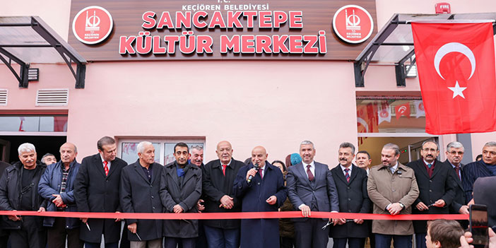 Keçiören'de Sancaktepe Kültür Merkezi açıldı