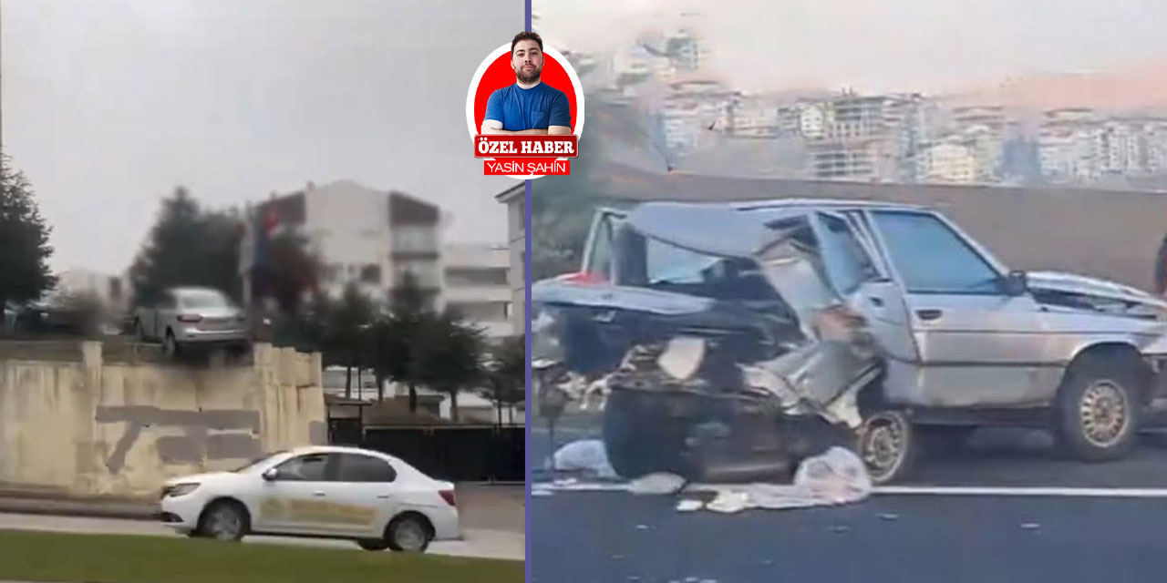 Ankara’da trafik kazaları: Çevre yolunda bir araç ikiye bölündü Batıken'te araç asılı kaldı!
