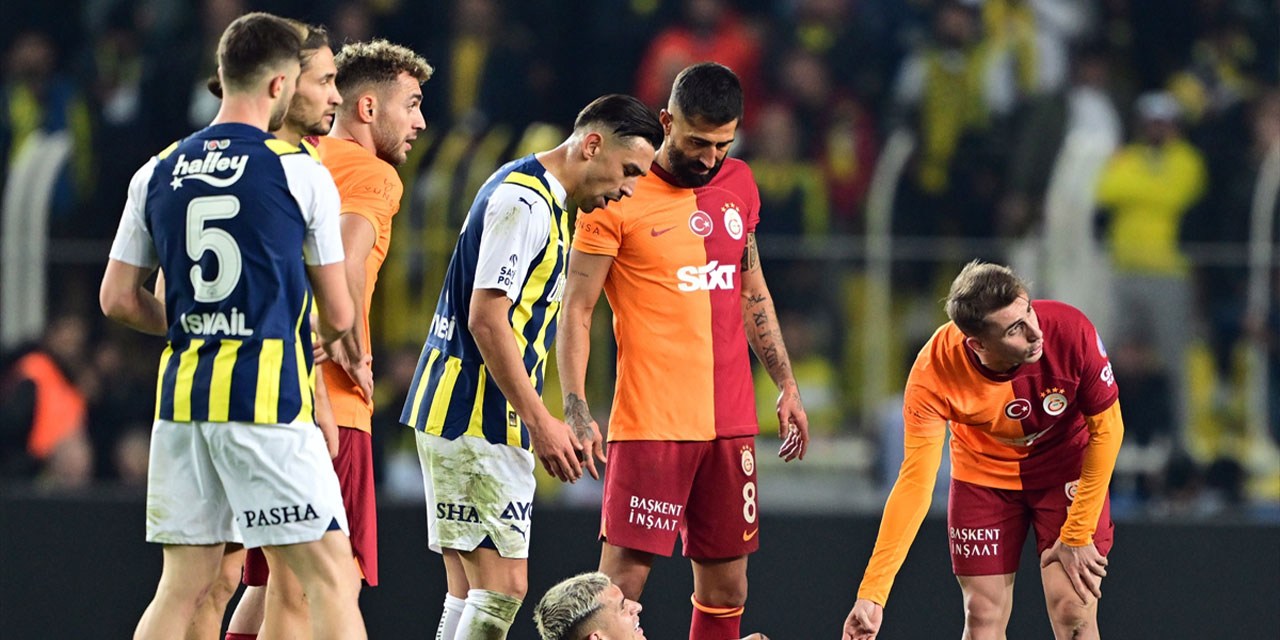 Fenerbahçe- Galatasaray maçında faul rekoru kırıldı: Maç başladığı gibi 0-0 sona erdi