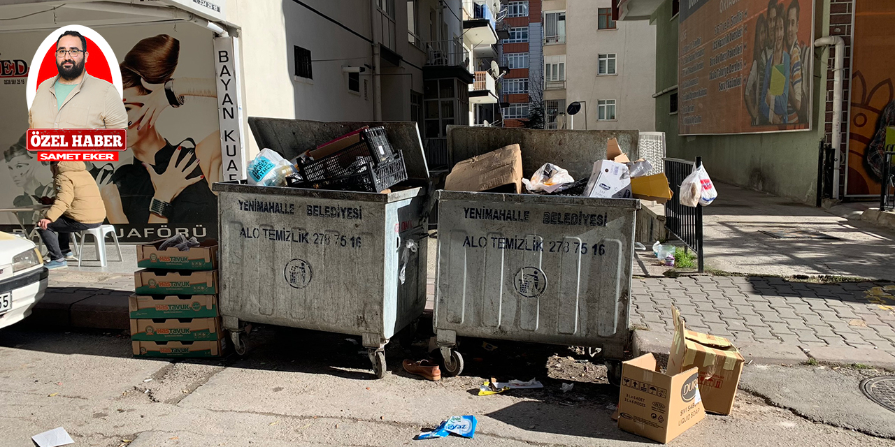 Yenimahalle Demetevler'de sokaklar çöpten geçilmiyor! Vatandaşlar Yenimahalle Belediyesinden hizmet bekliyor