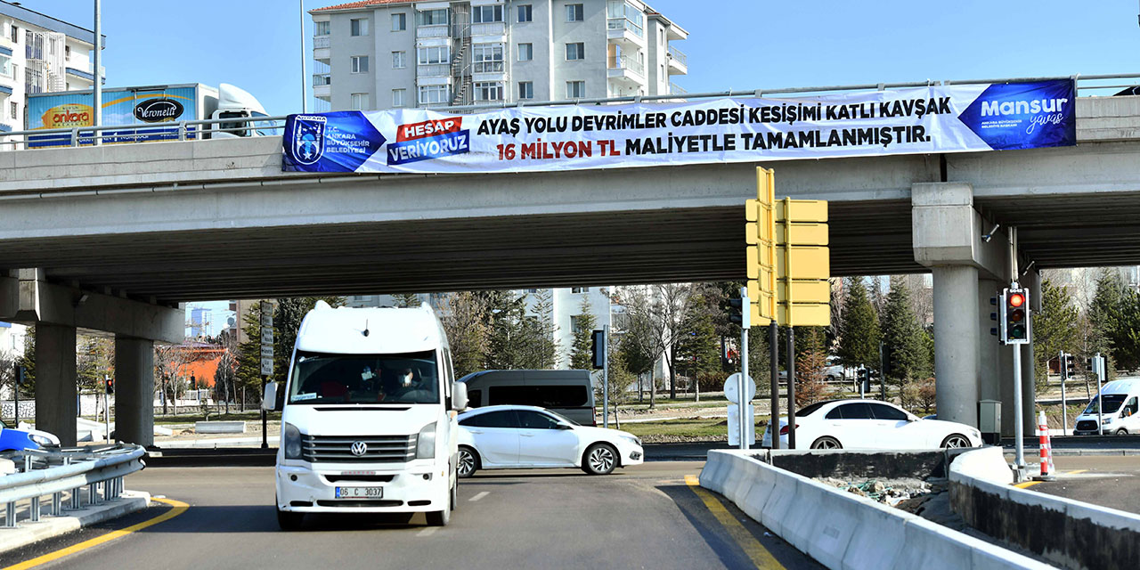 Ankara Büyükşehir Belediyesi 17 yeni köprü ve köprülü kavşak projesini tamamladı