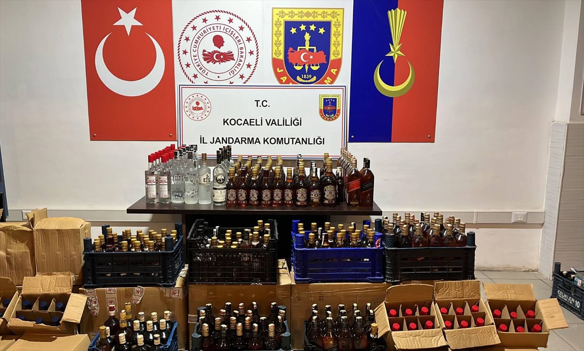 Yılbaşı öncesi Kocaeli'de kaçak içki operasyonu