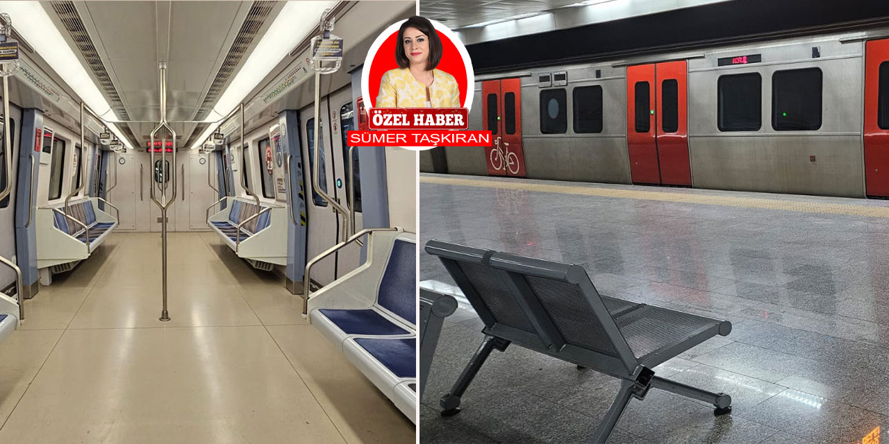 Toplu taşıma araçlarından biri olan Metro, yeni yıla sessizce giriş yaptı! | Ankara'da yılın ilk gününde metro sakinliği