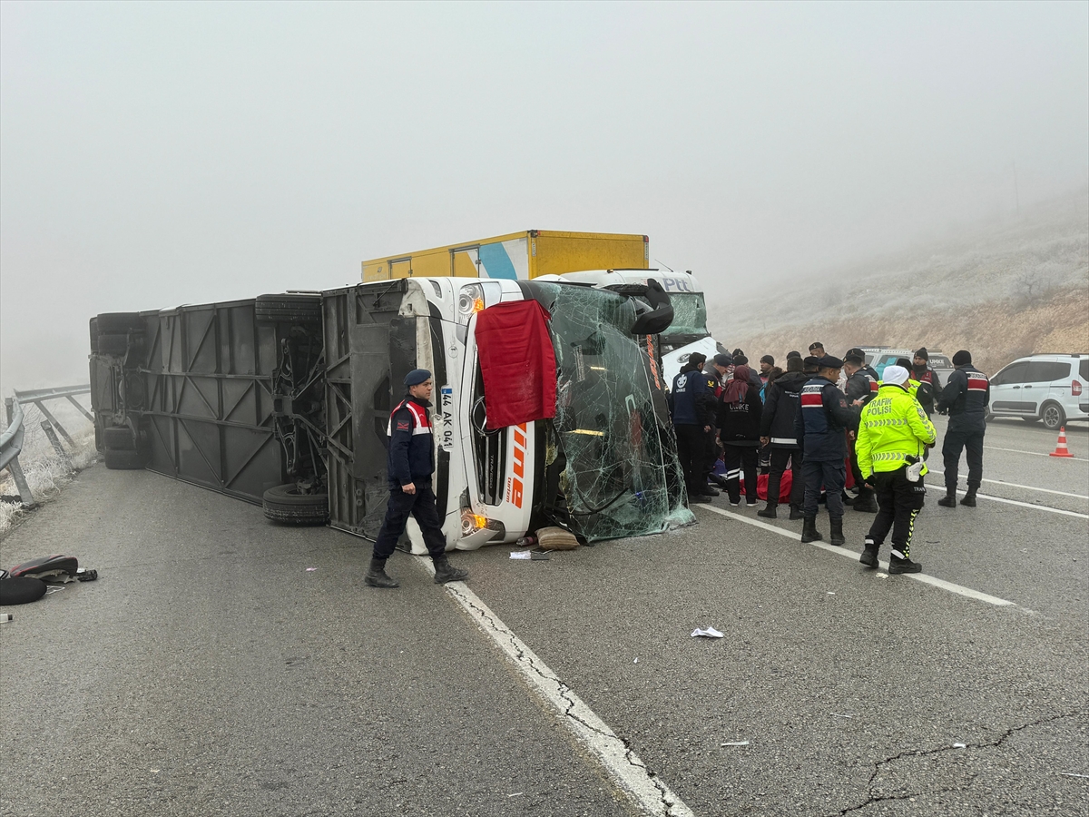 Şehirlerarası otobüslerde bir ölümlü kaza da Malatya'da