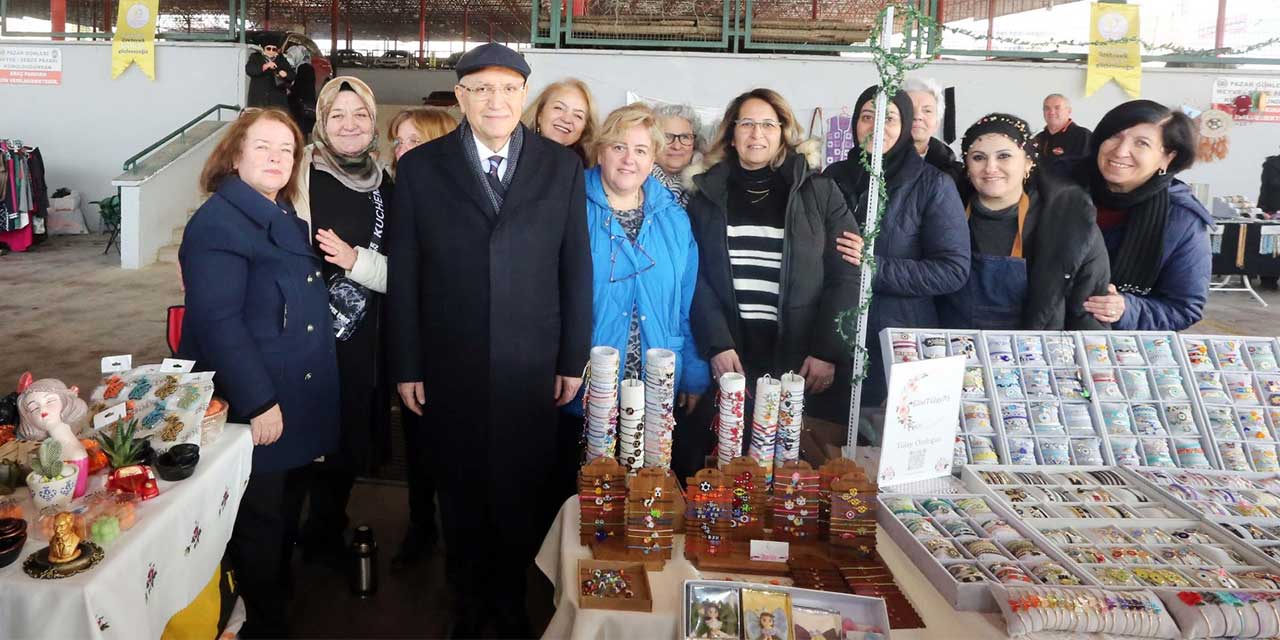 Yenimahalleli kadınlar el emeği ürünlerini gelire dönüştürdü