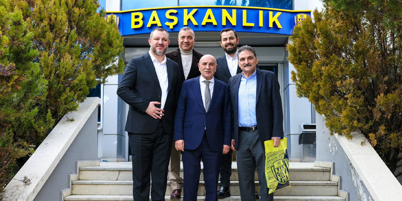 Keçiören Belediye Başkanı Turgut Altınok'tan Ankaragücü Başkanı İsmail Mert Fırat'a ziyaret