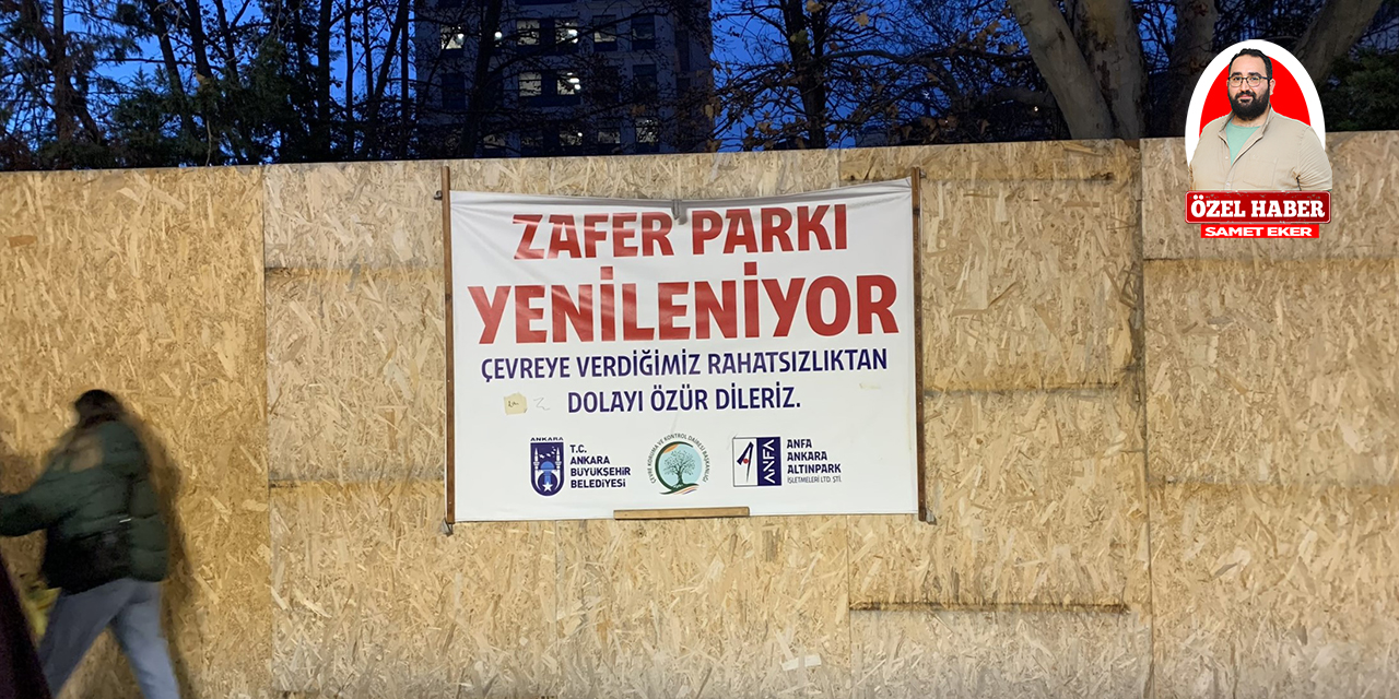 Ankara’nın göbeğinde Zafer Parkı yenileme çalışmaları yıllardır bitmiyor!