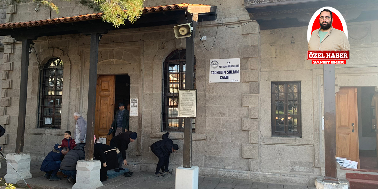 Altındağ Belediyesine bağlı Taceddin Sultan Camii bahçesindeki banklar ve hayrat çeşmesi bakımsız kaldı