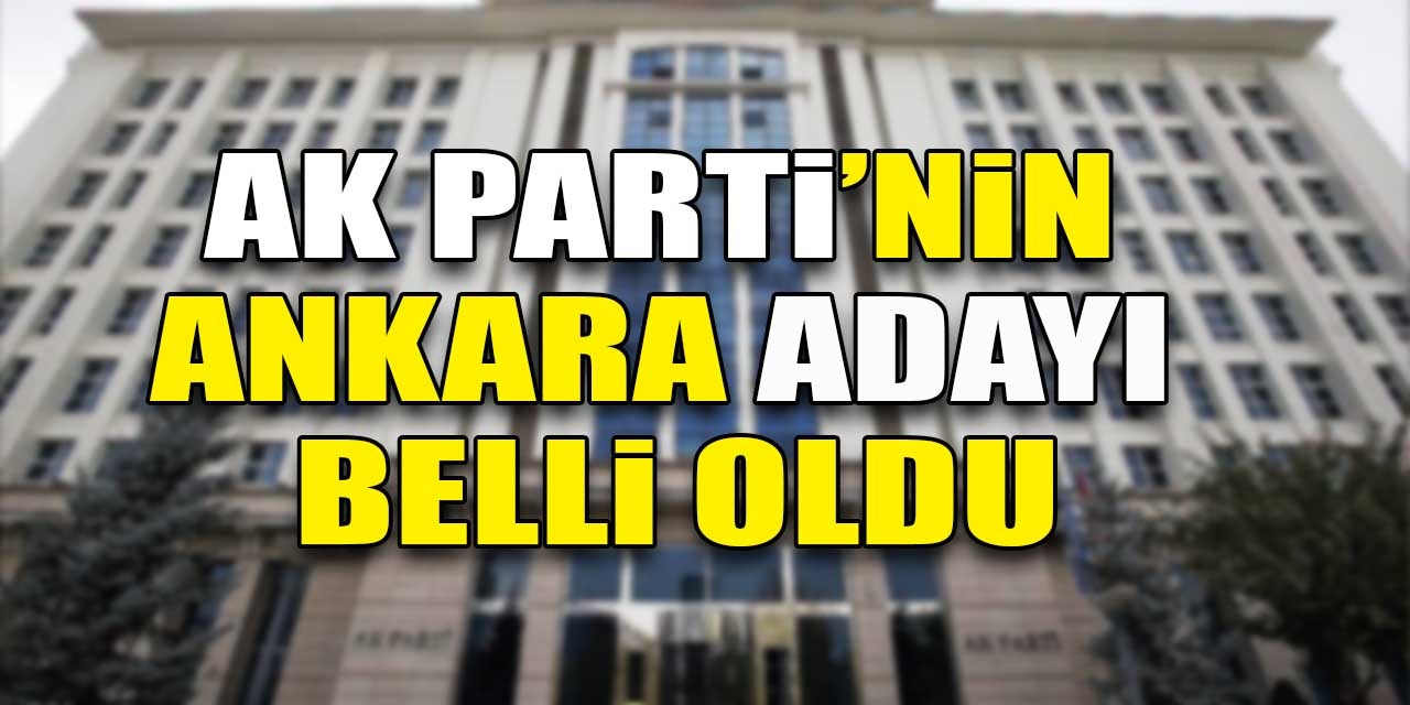 AK Parti'nin Ankara adayı Turgut Altınok oldu!