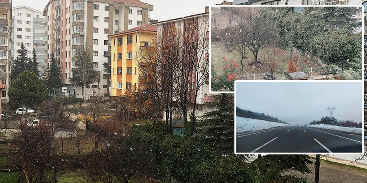 Ankara'ya ilk kar düştü: Başkent'te kar yağışı başladı! | Ankara-İstanbul yolu Bolu Tüneli çevresine dikkat!