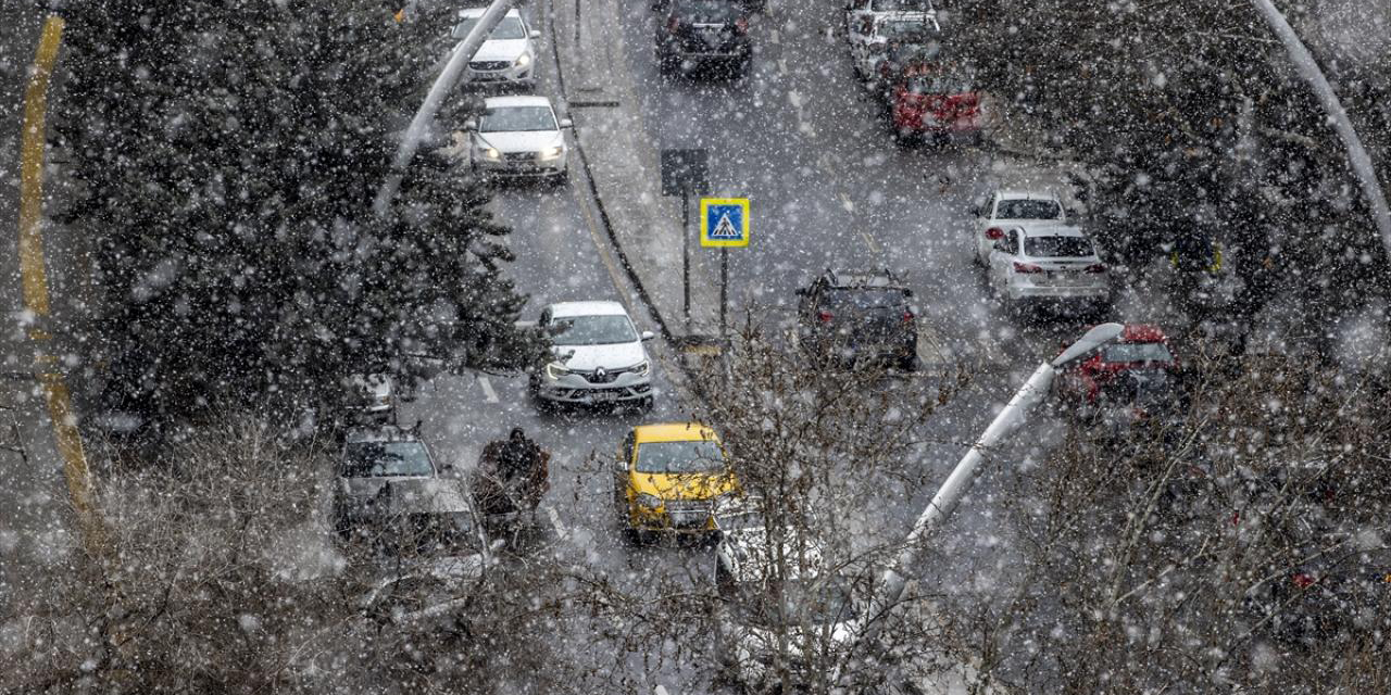 Çankaya'da kar yağışı etkili oldu!