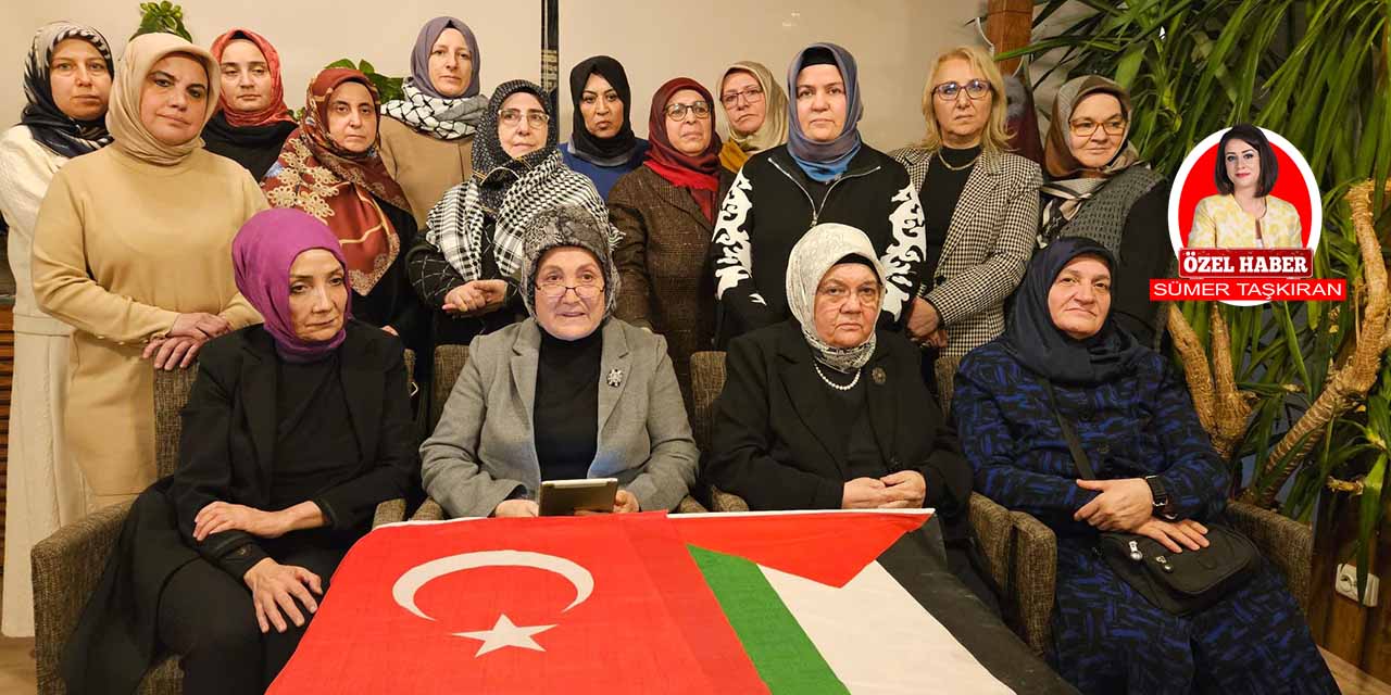 Türkiye Kadınlar Dayanışma Birliği öncülüğündeki kadınlar, İsrail'i protesto çağrısı yaptı