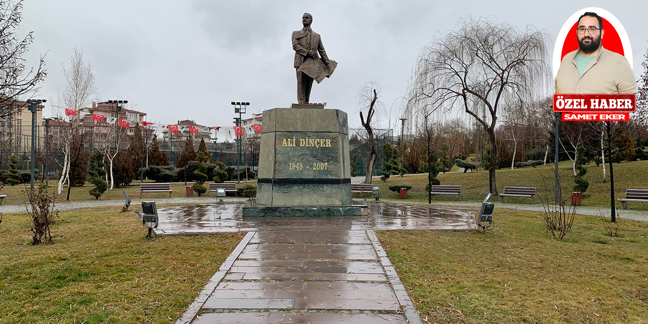 Ankara’nın önemli simalarından Ali Dinçer’in heykeli Yenimahalle Batıkent’te Ankaralıları selamlıyor