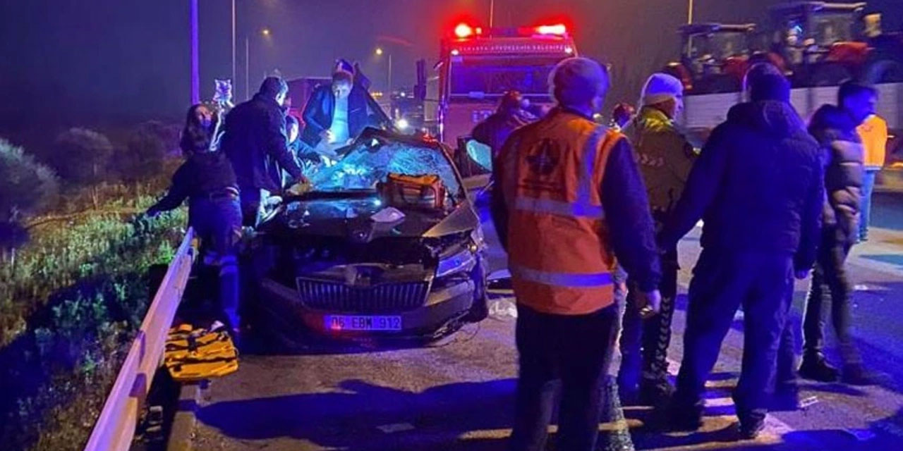 Ankara'yı üzen kaza: 1 polis hayatını kaybetti 2 polis yaralandı