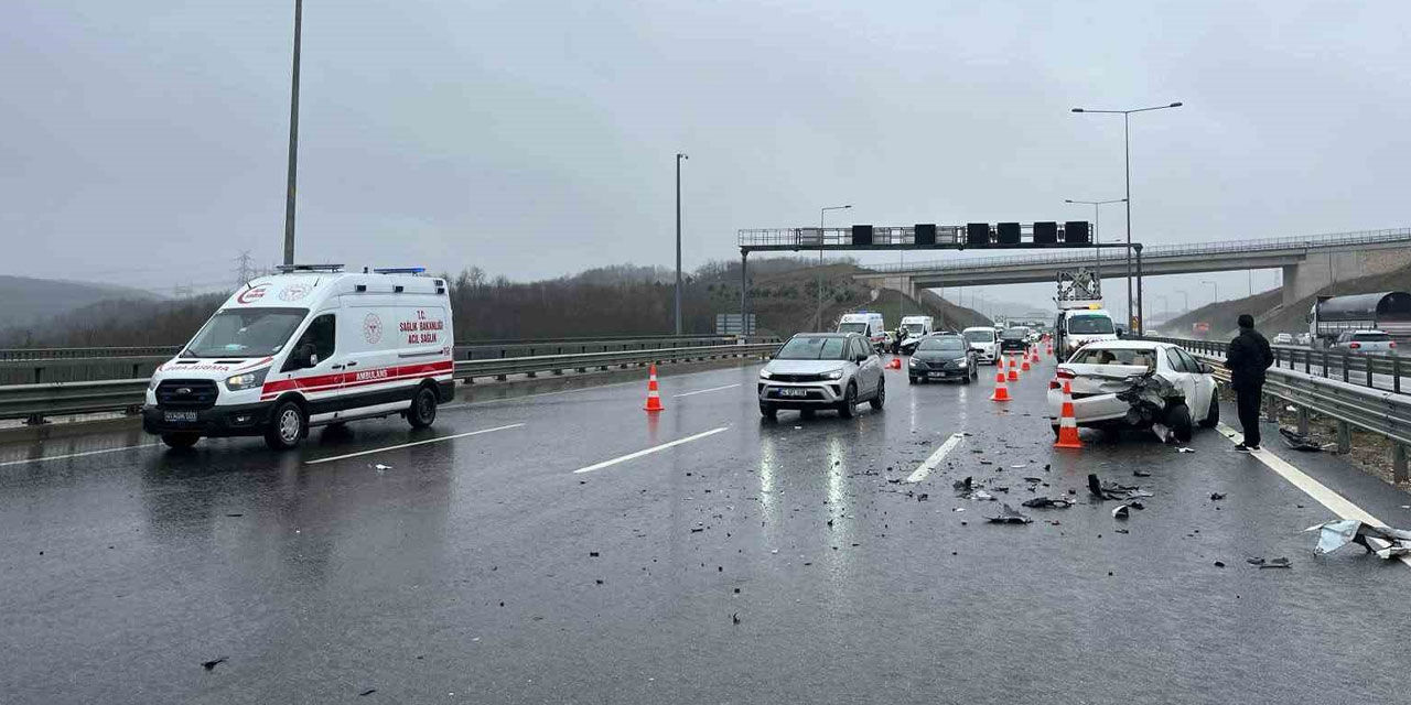 Kuzey Marmara Otoyolu Ankara istikametinde zincirleme kaza!