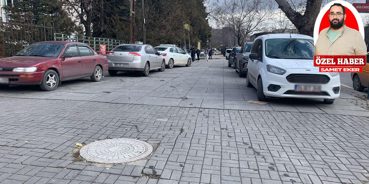 Etlik Caddesi üzerinde kaldırımlar araçlardan geçilmiyor | Denetim yok!