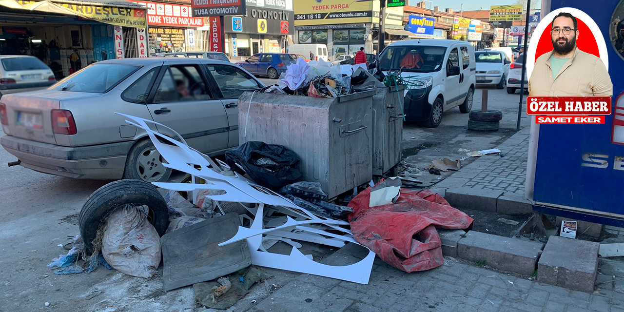 Ankara İskitler Sanayi Sitesi’nde çöp problemi hem esnafı hem de vatandaşı etkiliyor